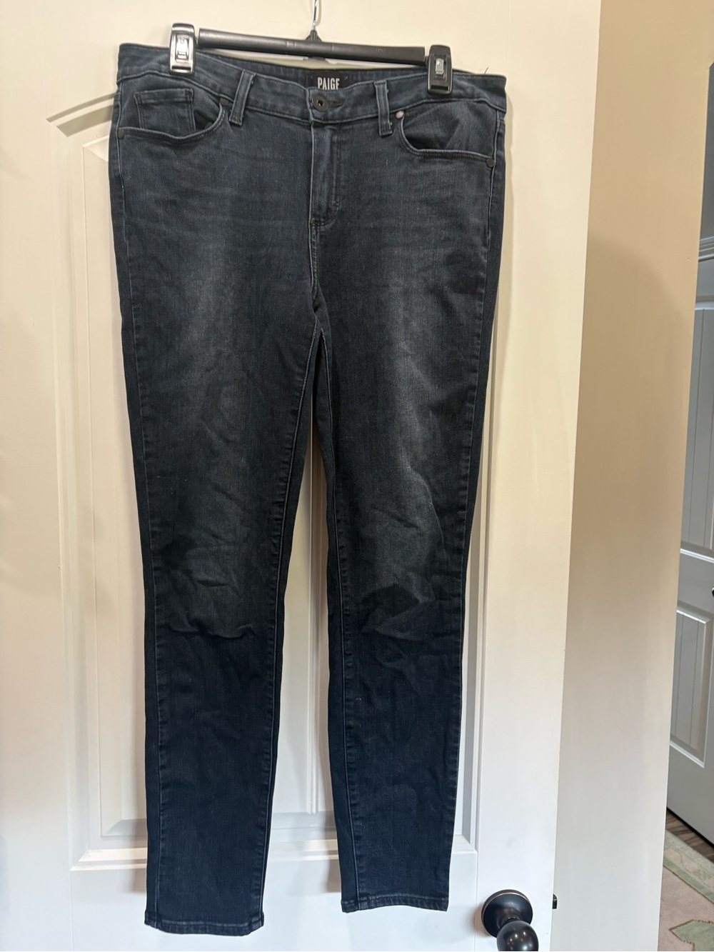 PAIGE Indigo Black Slim Jeans